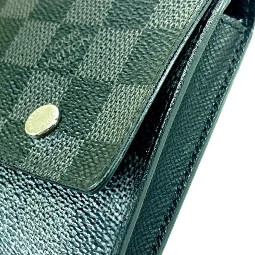 Louis Vuitton Damier Graphite Long Wallet Portefeu